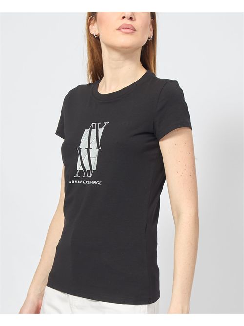 T-shirt femme AX avec double logo inversé ARMANI EXCHANGE | XW000511-AF11929UC001